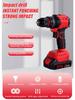 21V Brushless Cordless Drill & Impact Screwdriver with Lithium Battery
