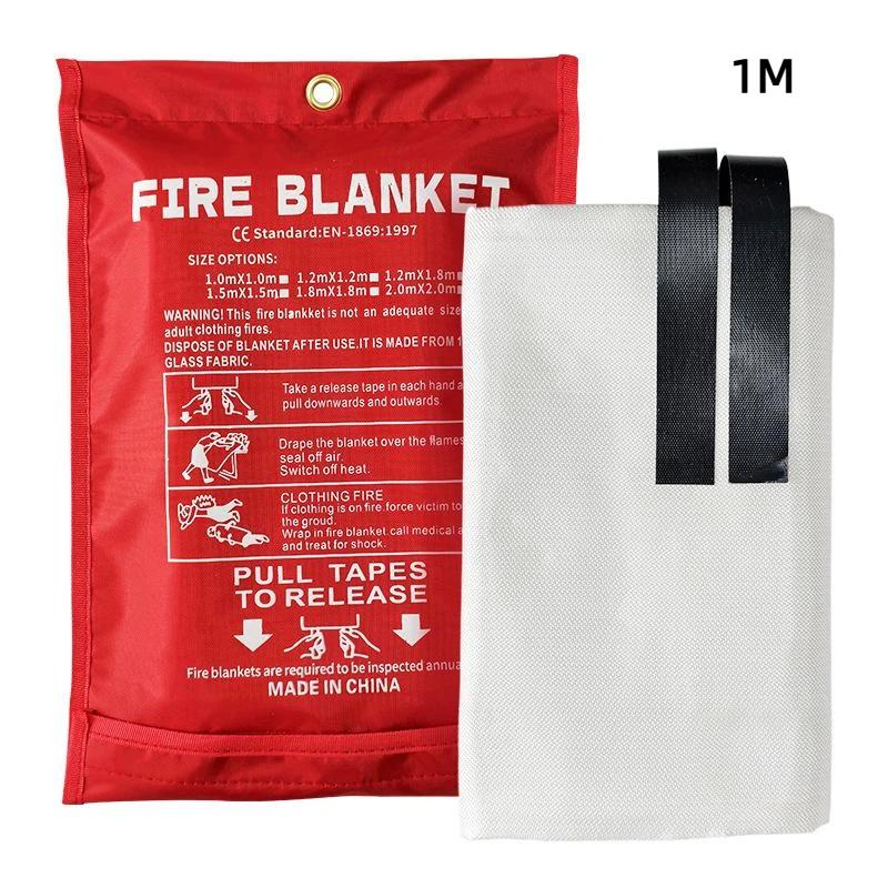 1Pcs Fire Flame Retardant Emergency Survival Fire Shelter Safety Cover Emergency Polycarbafil Fire Blanket Fire Extinguisher as the picture