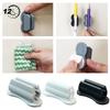 10Pcs Silicone Pen Clip Holder Adhesive Pen Pencil Clip Holder for Desk Wall Fridge Whiteboard Clipboard File Locker