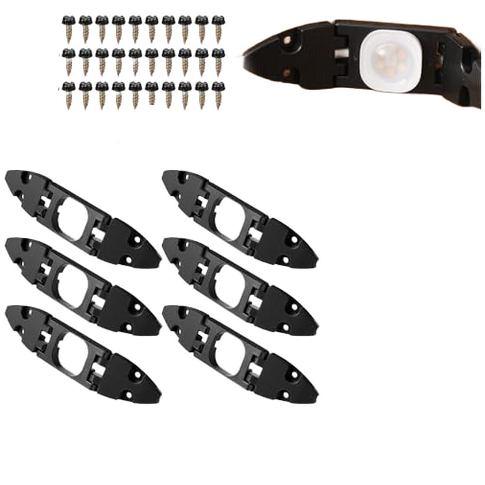 

6/12Pcs Gable Light Clips Outdoor Light Clips With Screws Compatible With For H706 Pro Permanent Outdoor Lights
