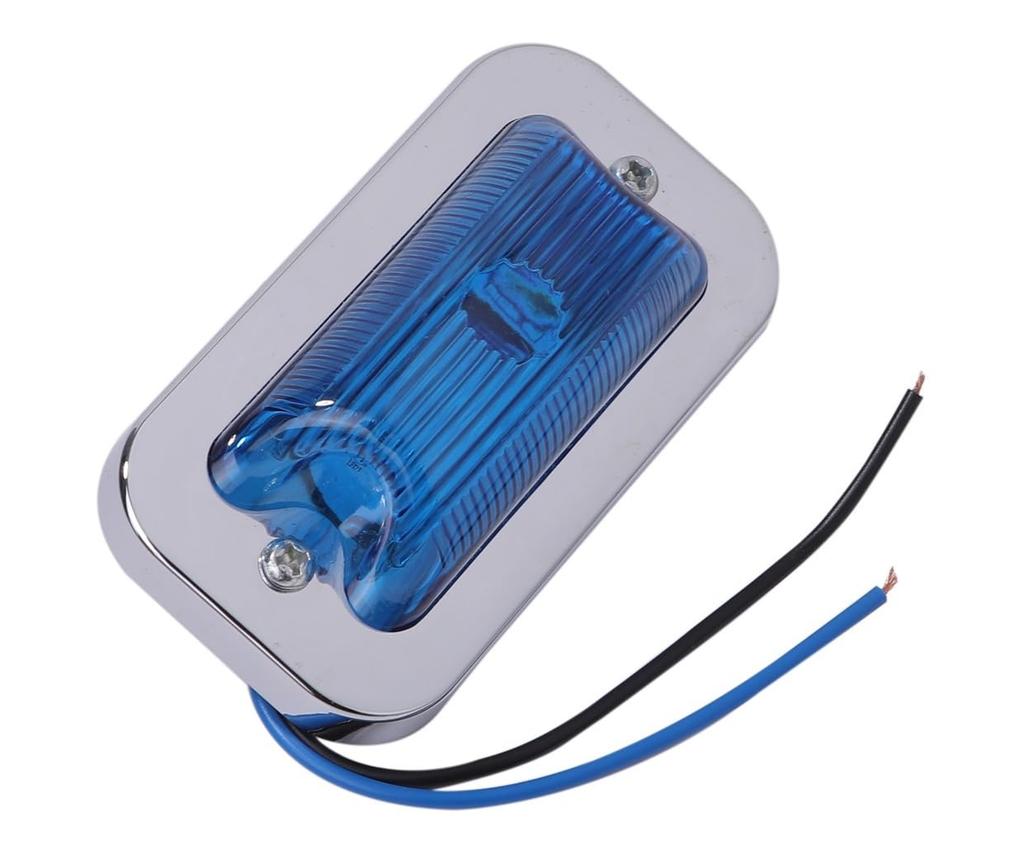 LED 24V Quadratische Seitenmarkierungsleuchte, Satz mit 10 Lichtern mit offener Frontglaslinse