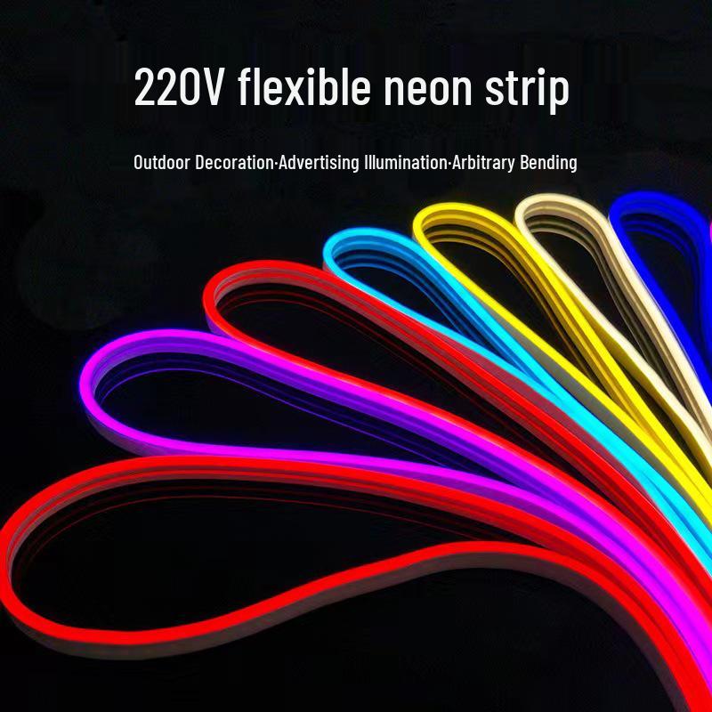 Outdoor Waterproof Flexible LED Neon Strip 220V for Home and Decorative Lighting