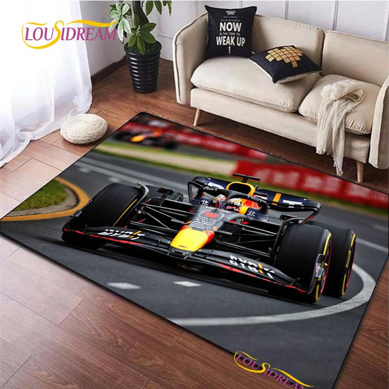 Racing Car Pattern Rug for Bedroom Living Room Carpet for Kitchen Floor Mats Home Decor Alfombra Kid Play Non-Slip Floor Pad Rug