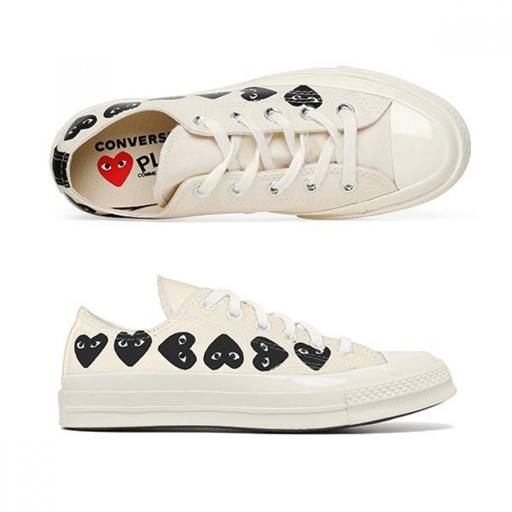 Comme Des Gar Ons Play Converse Chuck Taylor 70 Low Multi Heart Sneakers P1K126 2 (8.5)