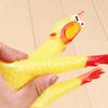 17Cm Yellow Screaming Rubber Chicken Pet Dog Toy Squeak Squeaker Chew Gift 1 Pcs