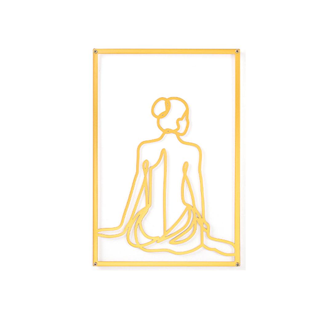 

Абстрактное украшение Современная картина Линия Подвесной орнамент Тело Контур Силуэт Домашнее украшение Домашний декор back