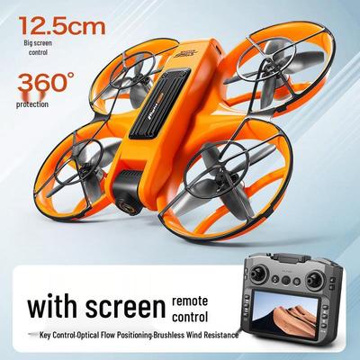 S156 Brushless Drone with FPV Screen & Optical Flow, HD 4-Axis Remote Control