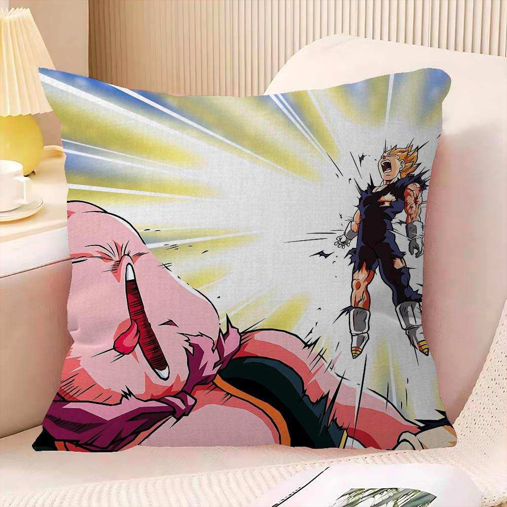 Amine M-Majin B-Buu Cushion Cover Car Throw Pillow Case For Sofa Car Christmas Gift 40x40cm 45x45cm