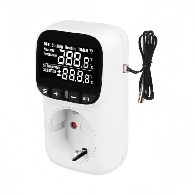 Heating Cooling Thermostat With Timer Switches Digital Temperature Controllers Socket Plugs in Thermostat Outlet