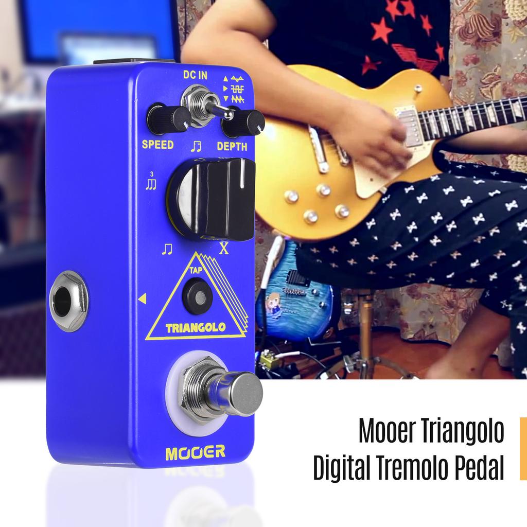 Mooer Triangolo Digital Tremolo Pedál pro elektrickou kytaru Efektový pedál True Bypass Micro Series Compact