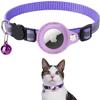Apple AirTag Tracker Case Pet Collar Reflective Bell Cat Anti-Lost Silicone Protective Cover 