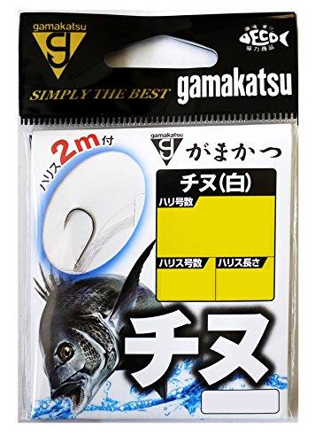 Gamakatsu Threaded Chinu (White) 2m No. 4-Harris 2. 11990-4-2-07