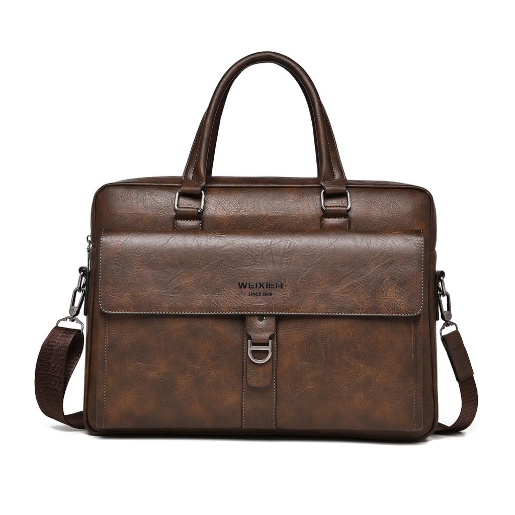2026 Neue Herren-Handtasche Retro-Geschäftstasche große Kapazität wasserdichte Laptoptasche hochwertige Schulter-Umhängetasche