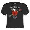 Womens/Ladies Eagle Tattoo Foo Fighters Crop Top