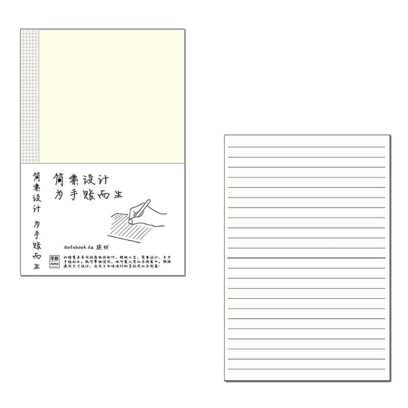 Stationery Notebooks Multifunctional A 5 A 6 B6 Squared Notebook Lined Notepads Blank Writing Pad Pocket Notebooks