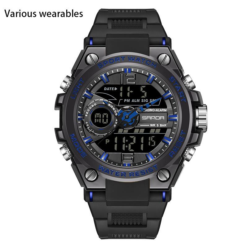 New Harajuku Style Skull Waterproof Men's Electronic Multi-Function Electronic Watch Outdoor Sports Men's Watch