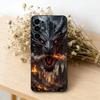 PC-Dragon Phone Case Black Silicone Soft For Samsung S25,S24,S21,S22,S23,S30,Ultra,S20,Plus,Fe,Lite