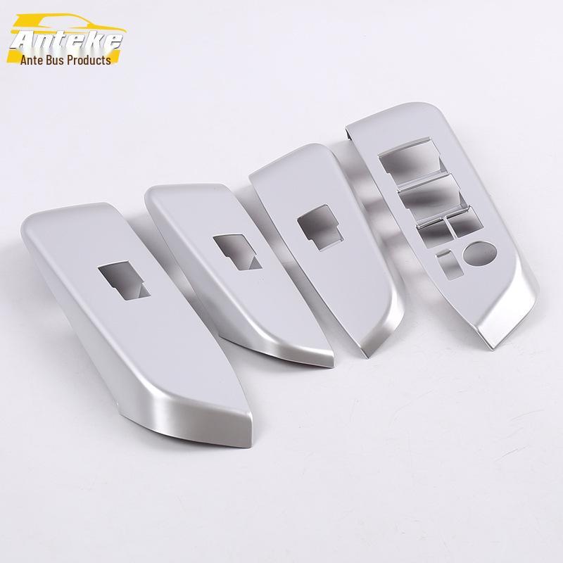 Compatible Highlander Glass Switch Decorative Frame for 15 Models - Car Door Window Armrest Lift Button Patch
