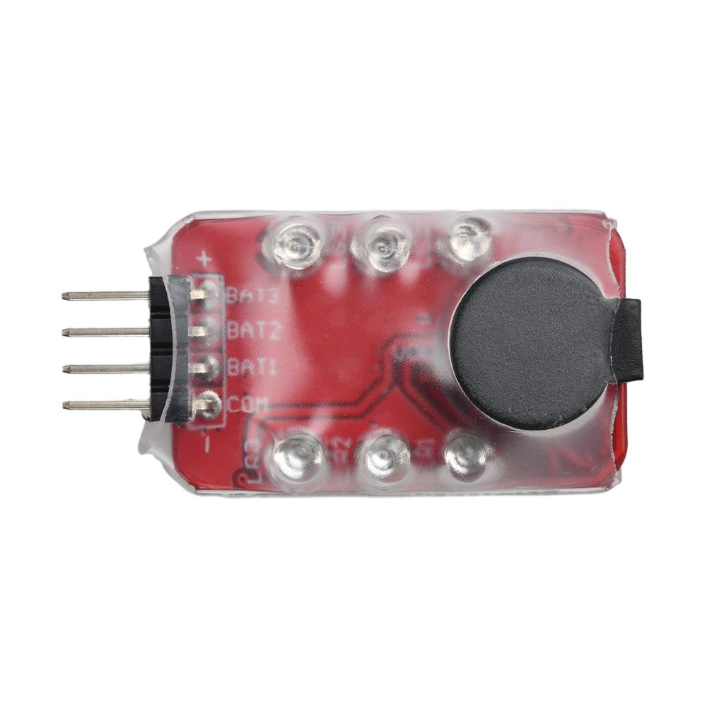 2-3S Lithium Battery Power Level Alarm Aircraft Model Battery Power Low Voltage alarming Module with Precision IC and LED Light