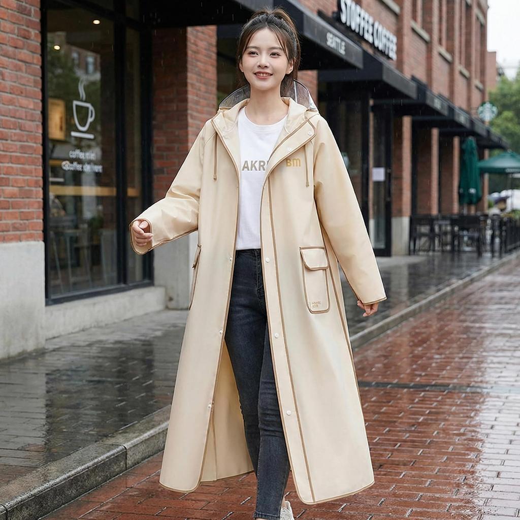 [Alaiyaky] Raincoat, Rain Suit, Long Length, Rain Wear, Rain Coat,