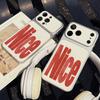 Applicable to iPhone17promax mobile phone case, anti-drop Corning case, Apple 16 men's and women's 15 red letters Nice