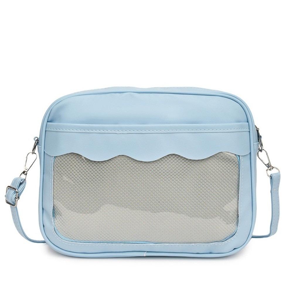 Y2K Transparent Ita Bag Large Capacity PVC Crossbody Bag Fashion JK Uniform Shoulder Bag  Daily