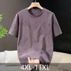 Plus Size 4XL-11XL Oversized T-shirt Men Summer Tops Fashion Short Sleeve Tee Summer Men Clothing