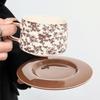 Shangqi Retro Nordic Ceramic Coffee Cup & Saucer Set