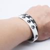 Black & White Silicone Cat Paw & Footprint Festival Bracelet