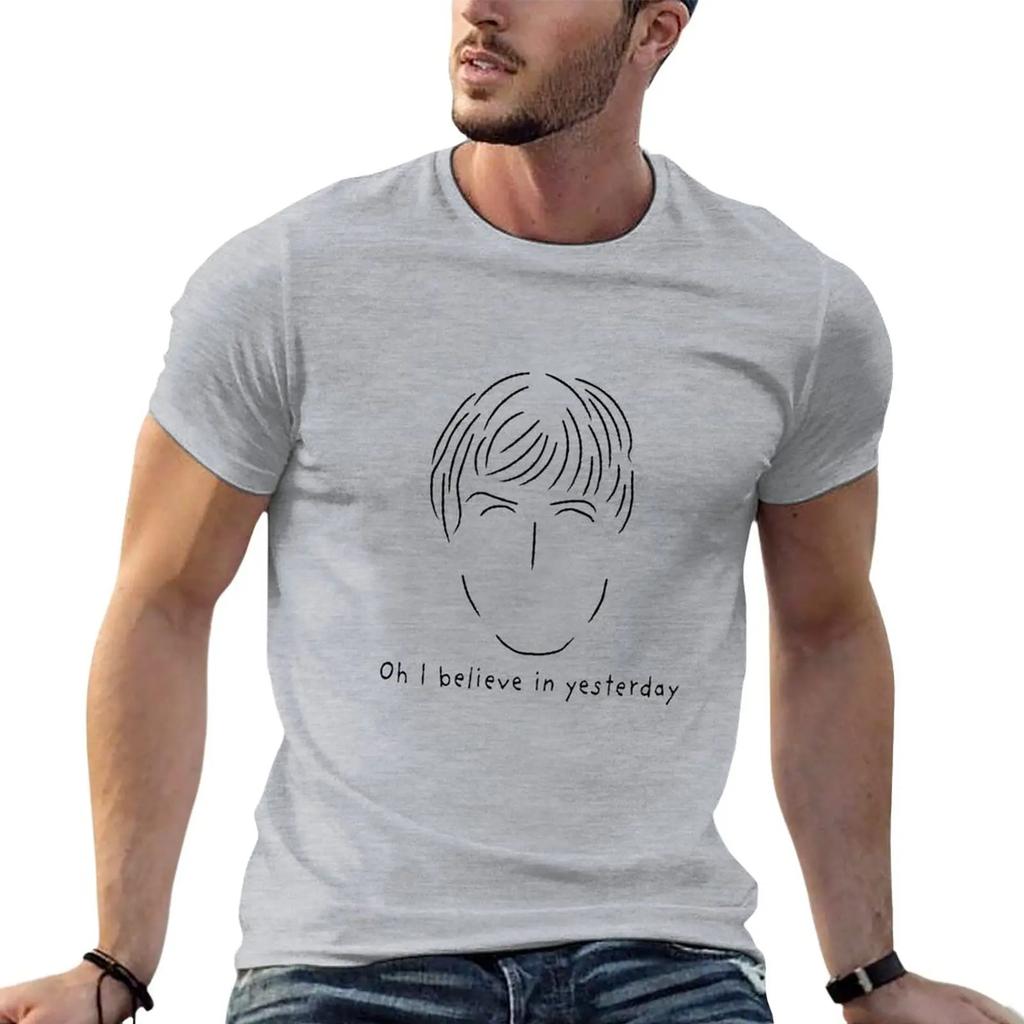 Yesterday T-Shirt hippie clothes customs oversized big and tall t shirts for