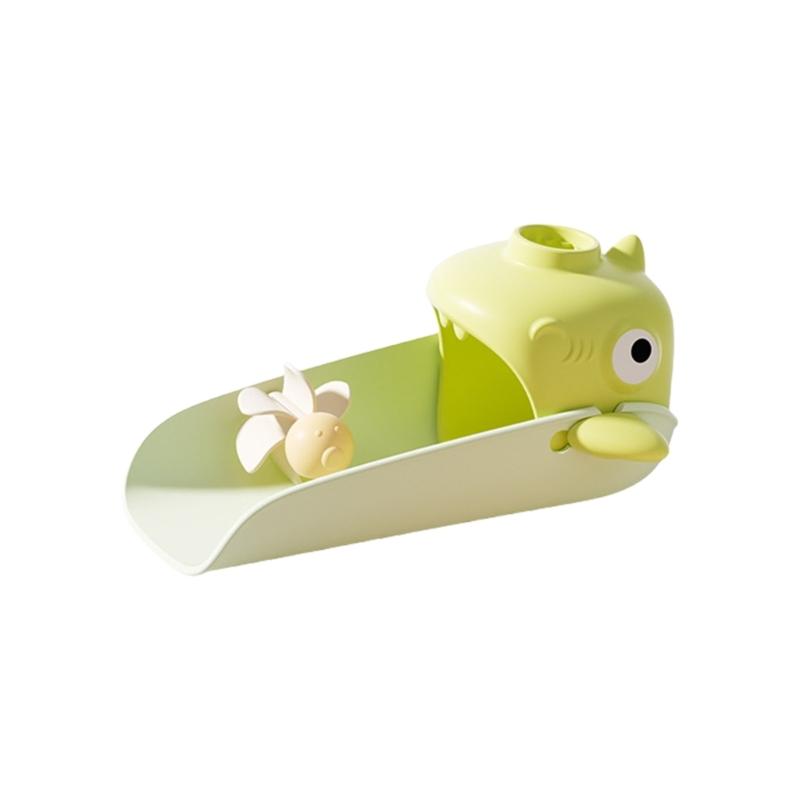 

Soft Silicone Baby Faucet Extender with Temperature Change Feature for Safe Handwashing In Bathrooms Splash-proof зелений