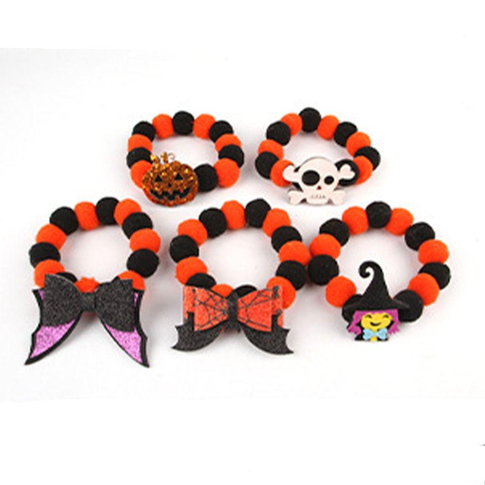 2pcs Funny Halloween Pet Collar Fashionable Cat Neck Scarf Comfortable Pet Necklace  Small Dogs