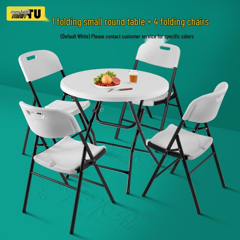 Foldable Round Dining Table | Indoor Outdoor Use | Large Simple Design