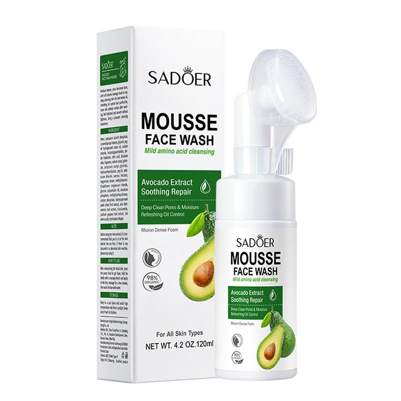 SAODER Fruits Facial Cleanser Face Wash Foam Massasge Cleansing Mossee Moisturizing Hydrating Korean Skin Care