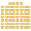 60pcs Sewing Thimbles Exquisite Copper Sewing Finger Protectors for Hand Sewing Quilting Embroidery Golden