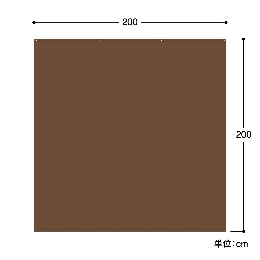 Takasho Cool Shade, Mocha, 2x2m, Polyethylene CSP, Sunshade Awning, CSP-W20M2, Choose the Right Fit for Your Window [2-Year Warranty]