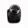 For VW Polo 6R 6C Sedan Hatchback 2011 2012 2013 2014 2015 2016 2017 6 Speed Gear Stick Shift Knob+ Black Line PU Leather Boot