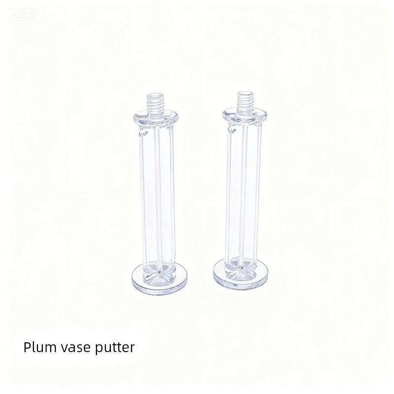 2ml-20ml Transparent Tawny Storage Bottle Quincuncial Head Preservation Bottle Push Bottle Original Liquid Bottle Plastic Essence Lotion Putter