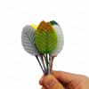 40Pcs Nylon Artificial Silk Rose Leaves Single Leaf Floral Decoration Leaf Fake Flower Leaf Wired Stem DIY Crafts