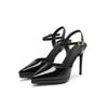 1088-15 Women's Waterproof Platform Stiletto Sandals - Summer 2025 Style, Hollow Pointed Heels