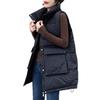 New autumn and winter loose and versatile foreign style thickened warm women's cotton vest fashionable large size vest