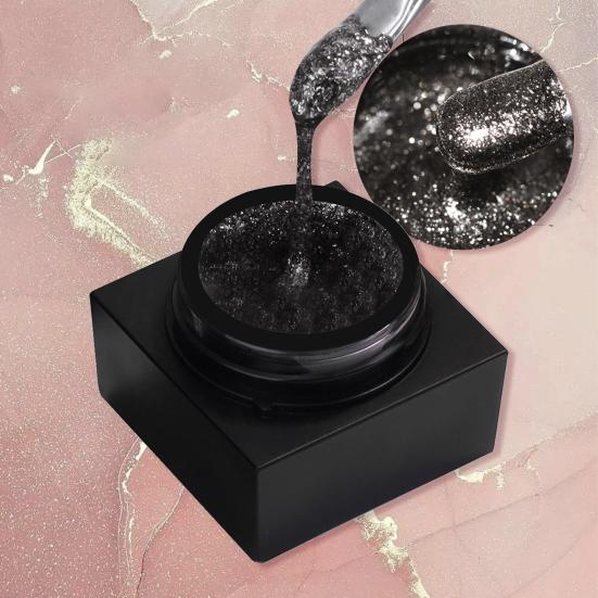 Yousheng 5ml Nail Art Gel Fast Drying Sparkling Safe Ingredients Non-Irritating Easy To Apply Decorative No Odor Nail Art Glue Soak Off UV LED