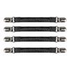 4 Pezzi Lacci Elastici Regolabili in Pelle con Cinturino Antiscivolo per Tallone con Fibbie in Lega Installazione Rapida per Sandali Slip-On