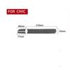 3Pcs For Honda Civic Carbon Fiber Interior Passenger Side Dashboard Cover Trim