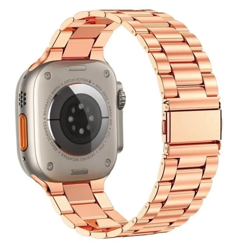 Stainless Steel Strap for Apple Watch Ultra 2 49mm Band 44mm 42mm 46mm 41mm 45mm 44 Mm Bracelet IWatch Series 10 9 8 7 SE 6 5 4