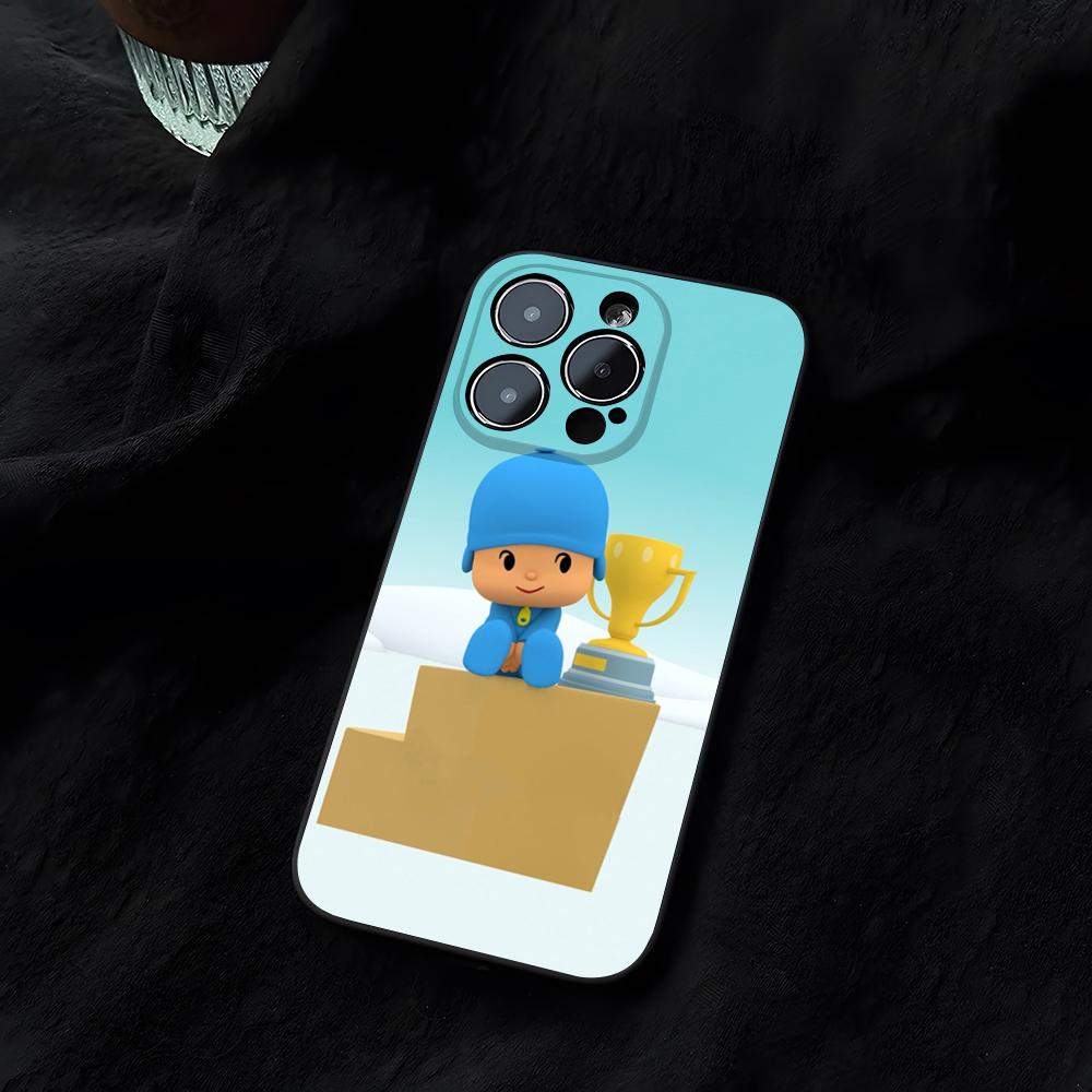 Cartoon P-Pocoyos Cute Phone Case Funda For Iphone 14 16 17 13 11 15ProMax 12 Pro Max Mini Xr Xs X 7 Plus Covers