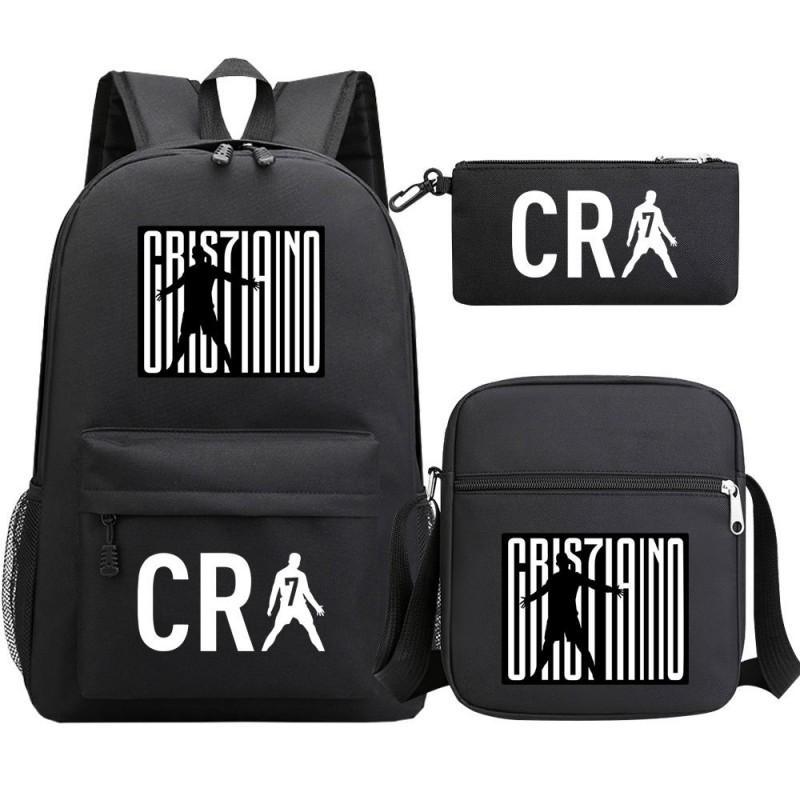 Cristiano Ronaldo Printed Teenage Student Backpack