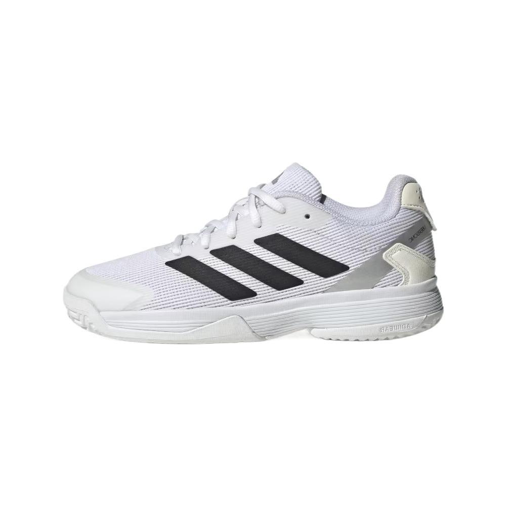 adidas Adizero Ubersonic J White Black Silver Metallic Kids Sneakers Cloud-White Core-Black IH8169