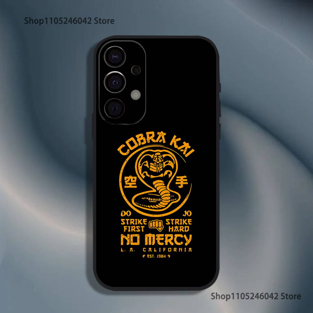 C-Cobra Kai Schlangen Stoßfeste Handyhülle Für Samsung S25,S24,S21,S22,S23,S30,Ultra,S20,Plus,Fe,Lite,5G Schwarze Hülle