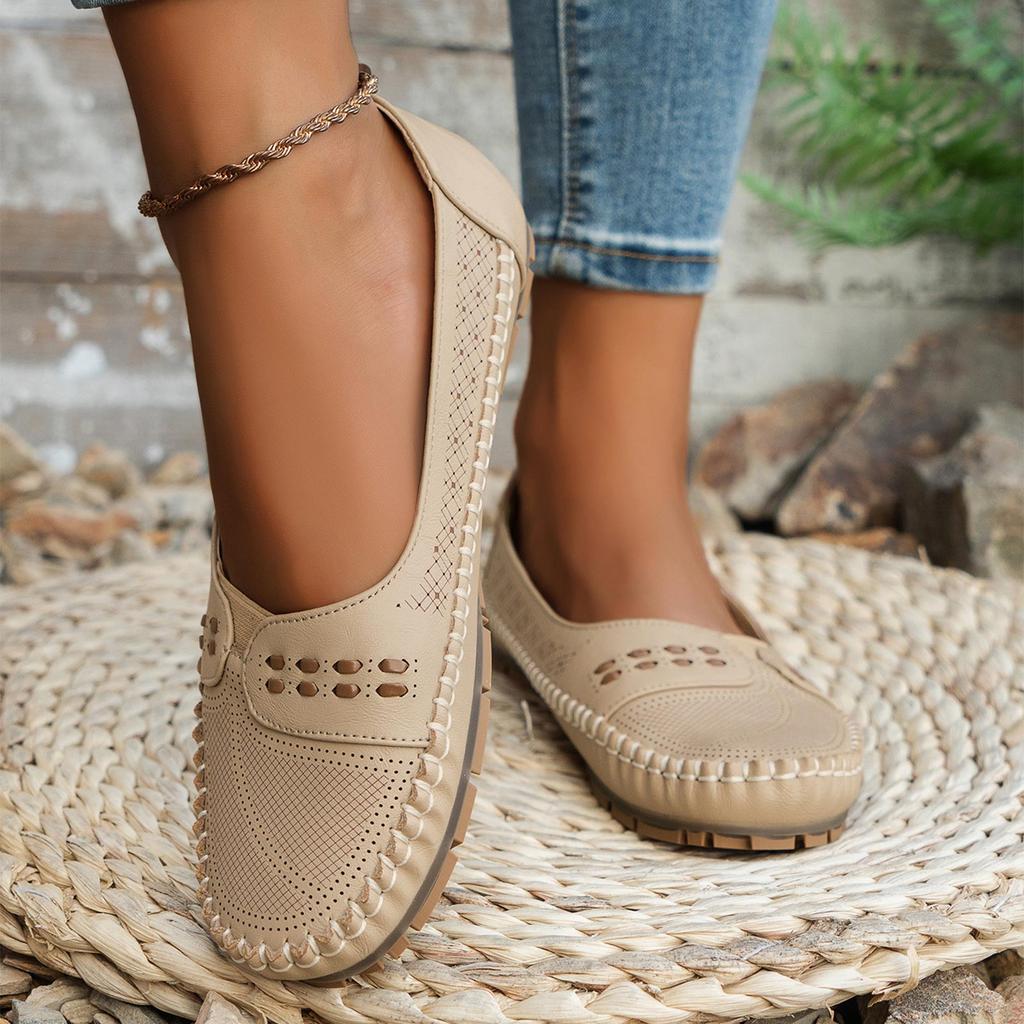 Mocassini Ortopedici Scarpe Per Donna Mocassini Ortopedici In Pelle Scarpe Eleganti Per Donna Scarpe Piatte Leggere Comfort Casuale - Scarpe Da Passeggio Con Fiore